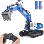 Kyaoayo - jouets excavateurs tlcommands pour garons rc pelleteuse en mtal pour les enfants de 4 ...