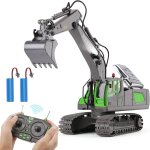 Kyaoayo - jouets pelleteuse tlcommande pour enfants - pelleteuse rc avec pelle mtallique, rotation ...