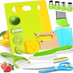 Kyaoayo - kit de couteau de cuisine pour enfants, couteau montessori enfants pour couper et cuire des ...