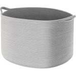 Kyaoayo - panier rangement bb, xxxl d55h35cm panier de rangement avec 4 poches, rangement table a langer ...