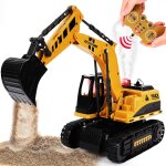 Kyaoayo - pelleteuse tlcommande enfant, 2. 4ghz 12 canaux camion radiocommands avec lumires et son, ...