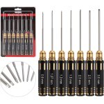 Kyaoayo - rc tournevis cl a molette 7pcs, kit d'outils de rparation rc 0. 9, 1. 27, 1. 3, 1. 5, 2. ...