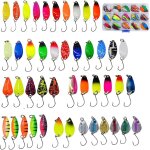 Kyaoayo - spoons jig spinner lot de 45 leurres en caoutchouc pour truite 2 g / 2, 5 g / 3 g / 3, 2 g ...