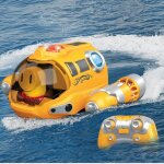 Kyaoayo - spray bateau moteur tlcommande impermable, 2. 4ghz double hlice rc jouet d'eau avec lumire, ...