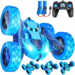 Kyaoayo - voiture telecommand, 2. 4ghz rc vhicule avec led, 4wd 360rotation stunt car, crawler rc electrique ...