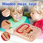Labyrinthe de marbre en bois, jeu d'intelligence, casse - tte montessori, anti - stress, luban lock, ...