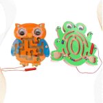 Labyrinthe de perles magn�tiques 2 pi�ces, jouet educatif dr�le pour l'�ducation pr�coce des tout - petits ...