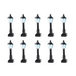 Lampadaire carr unique, 10 pices, modle de construction, dcor de table de sable