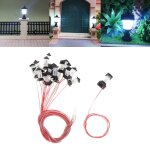 Lampadaire led 3v, 20 pices, modle de train, pelouse, paysage, jardin, chemin de fer, disposition 1:100, ...