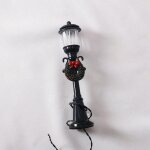 Lampadaire miniature pour maison de poupe, 4 pices, figurine, disposition a l'echelle 1:12, modle ...