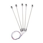 Lampadaire sur rail 3v, modle ho echelle 12cm, 5 pices, lampadaire 1:87