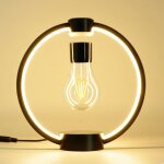 Lampe ampoule en levitation lampe de nuit flottante et tournante lampe a ampoule led a contrle tactile ...