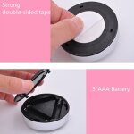 Lampe d'armoire a 3 led, alimente par piles, sans fil, bouton tactile, scurit, veilleuse de cuisine ...