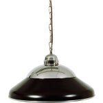 Lampe type billard solo 45cm. chrome / noir