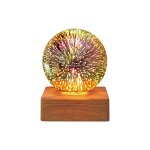 Lampe boule de verre transparente 3d, feu d'artifice, lumières de nuit, lumière magique colorée, festival, ... Lampe boule de verre transparente 3d, feu d'artifice, lumières de nuit, lumière magique colorée, festival, ...