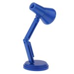 Lampe de bureau a 1 / 6 led bleue, meuble pour maison de poup�e, accessoire de d�coration