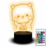Lampe cadeau ours en peluche you are my bubu sweet charming teddy bears coffret saint - valentin