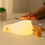 Lampe canard, led bb silicone veilleuse canard, veilleuse enfant rechargeable usb, cadeau pour bbs, ...