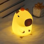 Lampe capybara, led bb silicone veilleuse, veilleuse enfant rechargeable, cadeau pour bbs, dco chambre ...