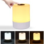 Lampe de chevet tactile, lampe de table sans fil a intensit� variable, veilleuse led intelligente rechargeable ...