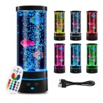 Lampe a lave, lampe a bulles avec poisson, usb lampe a lampe a bulles led 29 cm, 16 changement de couleur ... Lampe a lave, lampe a bulles avec poisson, usb lampe a lampe a bulles led 29 cm, 16 changement de couleur ...