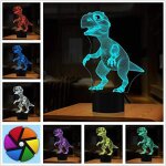 Lampe led 3d en forme de dinosaure avec télécommande ou commande tactile, luminaire décoratif d'intérieur, ... Lampe led 3d en forme de dinosaure avec télécommande ou commande tactile, luminaire décoratif d'intérieur, ...