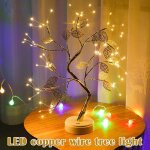 Lampe led bonsa� avec 72 lampes, usb / batterie, interrupteur tactile, d�coration de chambre d'enfant, ...
