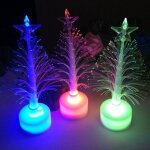 Lampe led colore en fiber optique pour arbre de nol, veilleuse pour enfants, cadeau de nol, jouet ...
