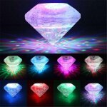 Lampe led flottante diamant pour piscine, baignoire, spa, bain, jouet pour baby shower, enfants en bas ...