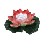 Lampe led flottante etanche a piles en forme de fleur de lys, luminaire dcoratif d'intrieur, idal ...