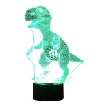 Lampe led en forme de dinosaure 3d pour halloween, 7 couleurs, veilleuse tactile, cadeau pour enfants, ... Lampe led en forme de dinosaure 3d pour halloween, 7 couleurs, veilleuse tactile, cadeau pour enfants, ...