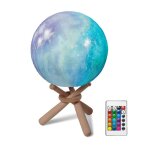 Lampe led en forme de lune 3d, 16 couleurs, interrupteur flexible, commande tactile, 10cm / 15cm de diamètre, ... Lampe led en forme de lune 3d, 16 couleurs, interrupteur flexible, commande tactile, 10cm / 15cm de diamètre, ...