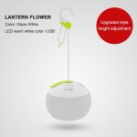 Lampe led portable etanche avec crochet de suspension, eclairage d'urgence, lanterne de camping, pour ...