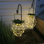 Lampe led suspendue etanche en forme d'ananas, a energie solaire, applique murale, design art déco, châssis ... Lampe led suspendue etanche en forme d'ananas, a energie solaire, applique murale, design art déco, châssis ...