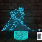 Lampe led usb 3d avec tlcommande multifonction, vision crative, luminaire dcoratif d'intrieur, idal ...