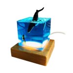 Lampe led usb en forme de requin, cadeau idal pour la chambre d'un enfant ou d'un bb