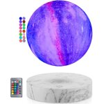 Lampe de lune flottante - lampe de lune en lvitation galaxy tlcommande 16 couleurs led lvitation ...