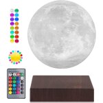 Lampe de lune en lvitation, lumire de lune 3d flottante et tournante, lvitation magntique, veilleuse ...