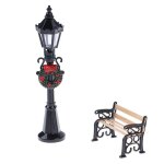 Lampe miniature 1 / 12 pour maison de poupée, jouet décoratif pour parc de noël, rue et banc, meubles ... Lampe miniature 1 / 12 pour maison de poupée, jouet décoratif pour parc de noël, rue et banc, meubles ...