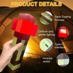 Lampe murale en forme de torche - 4 couleurs - veilleuse avec style torche - lampe de nuit led rechargeable ...