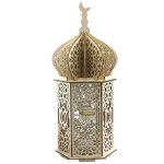 Lampe de nuit dcoration fournitures eid mubarak palais phare artisanat en bois led veilleuse lanterne ...
