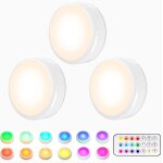 Lampe de placard, lampe led veilleuse rgb 16 couleurs sans fil, eclairage d'escalier / de jeu a led, ...