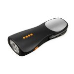 Lampe de poche d'urgence a manivelle, lampe de poche d'ext�rieur polyvalente, eclairage domestique, radio, ...
