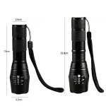Lampe de poche zoom xpe + uv 150lm, r�tro - eclairage 395nm, d�tection uv, 2 modes, mat�riel de camping, ...
