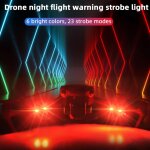 Lampe stroboscopique de nuit pour drone, signal lumineux, rechargeable, pour moto, compatible avec dji ... Lampe stroboscopique de nuit pour drone, signal lumineux, rechargeable, pour moto, compatible avec dji ...