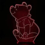 Lampe de table 3d a led winnie l'ourson pour chambre d'enfant