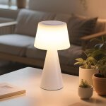 Lampe de table a piles, veilleuse led, lampe de table sans fil 3600mah, lampe tactile a intensit� variable ...