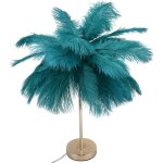 Lampe de table en plumes d'autruche g4 ampoule veilleuse lumire de chevet led lumire d'ambiance dcorative ...