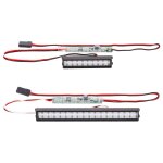 Lampe de toit en m�tal, barre d'eclairage de voiture rc mise a niveau pour 1:10 axial scx10 hpi bricolage ...