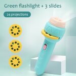 Lampe torche de projection pour enfants, 80 sortes de motifs d'animaux, projecteur coulissant, jouet ...